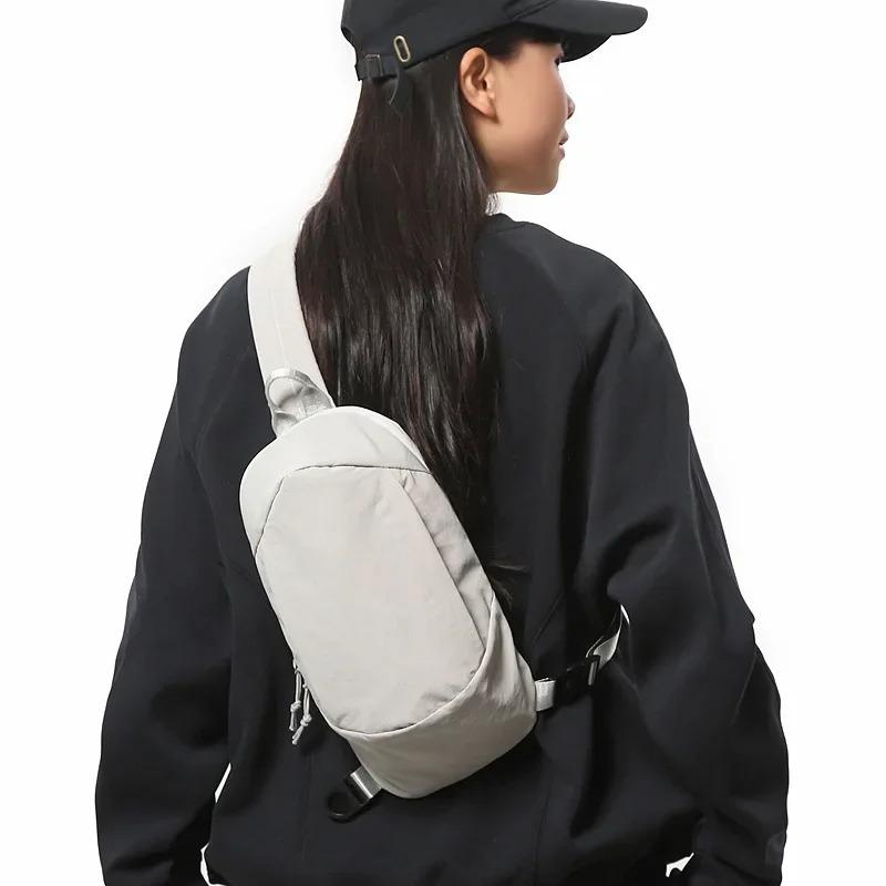 Light Multi-pocket Men's Crossbody Chest Bag Casual Nyl Waterproof Female Handbags Outdoor Sports Portable Women Shoulder Bags