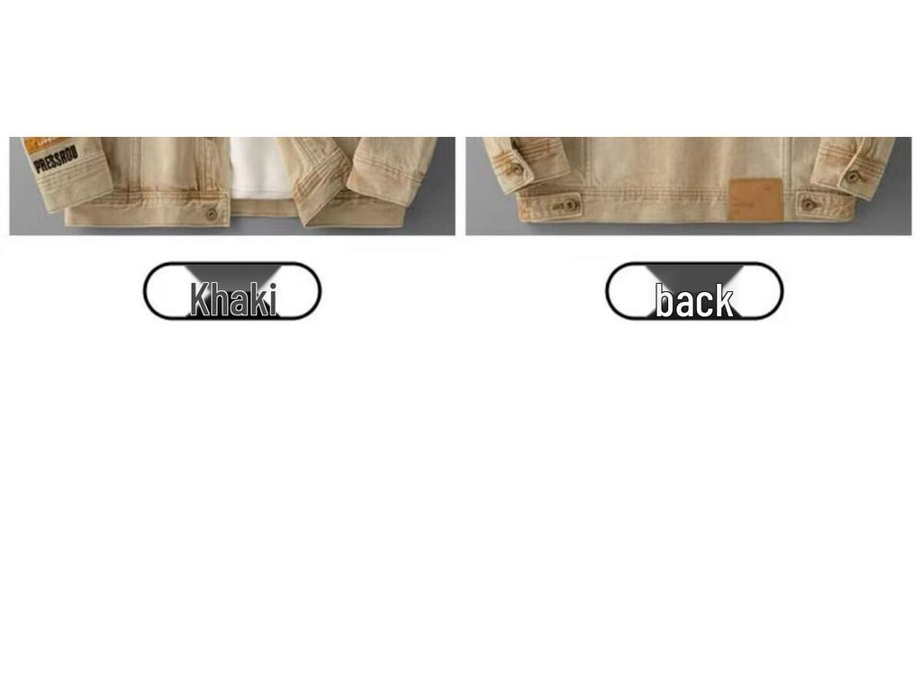 Men's Trendy Embroidered Denim Jacket - Casual Spring/Autumn Fashion Workwear