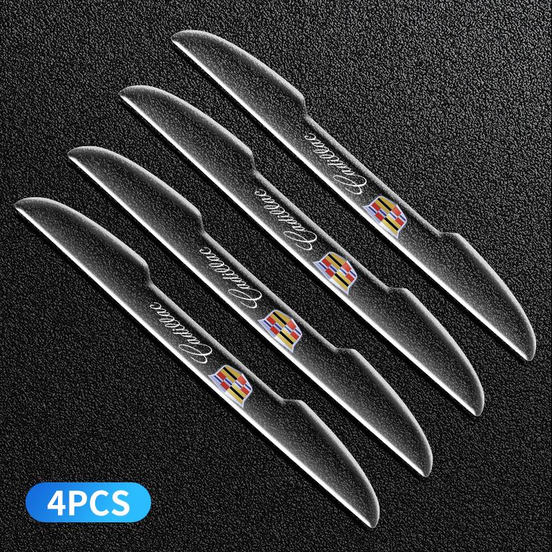 

4PCS Transparent Car Door Anti-collision Protector Bumper Strip Sticker For Cadillac Escalade GT4 XT4 ATS XT5 CTS XTS RS