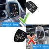 Gear Shift Knob Panel Trim Cover Decal Compatible with BMW F Chassis 1 3 5 6 7 X1 X3 X5 X6 F10 F10 F30 F35 F18(Long)