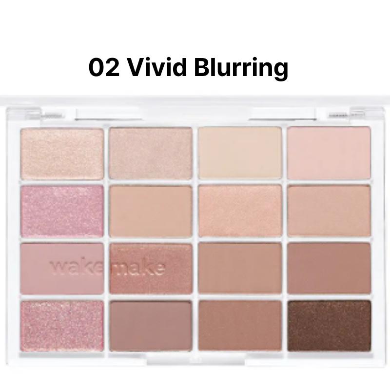 WAKEMAKE Палетка для век Soft Blurring Eye Palette 02 Vivid Blurring