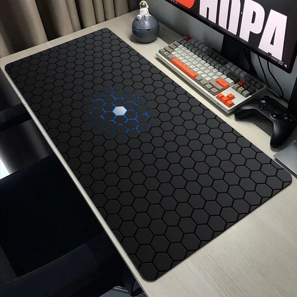 Hexagon Geometric Mouse Pad Desk Mouse Pad Cute Hd Desk Pad Extended Gaming Keyboard Mats Large Xxl Gamer Mousepad 90x40
