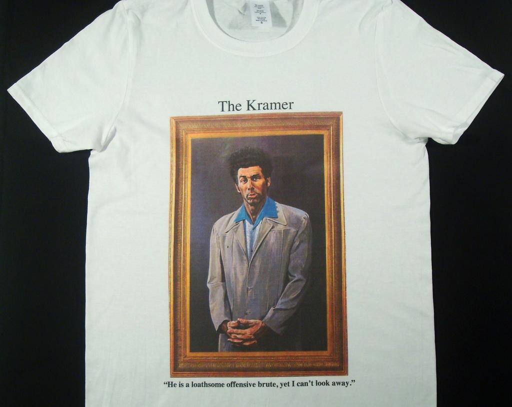 Kramer Sienfeld Painting White T-Shirt Sizes Available S-3XL
