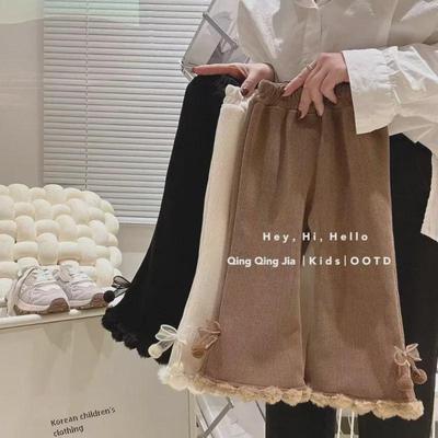 Mädchen Dicke Cord Plüschhose: Herbst/Winter Koreanischer Stil Einteilige Oberbekleidung