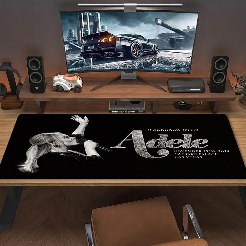 Adele Large Size Mouse Pad Large Gaming Table Cushion Non-slip Laptop Tablet Big Mousepad XXL Mat Mini PC Playmat With Lock edge