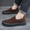 Men's Cotton Shoes Winter Casual Suede Warm Ankle Boots Platform Comfortable Fur Thicken Loafers Plus Size 46 Plush Winter Shoes