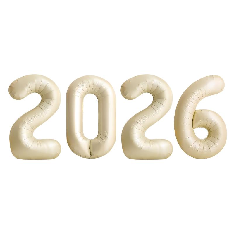 

2026 Цифри Фольговані Кулі З Новим Роком Вечірка Декор Фотобудка Реквізит Приладдя Різдво Домашній Декор Navidad 2026 A11