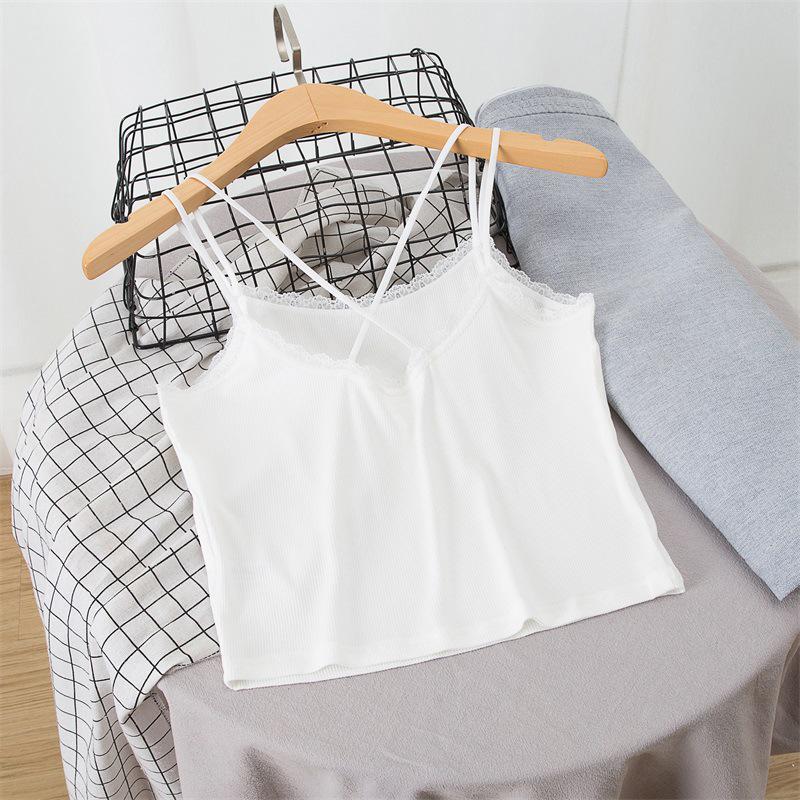 

Женский однотонный рубчатый укороченный топ-майка Ice Cool 2x2, черный/белый One Size