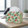2D Flat, 1 Party Tissue Box, Pastoral-style Plant Theme, Multifunctional Tissue Storage Box, Peach Branch Design, Outdoor Party Supplies, Daily Deskto