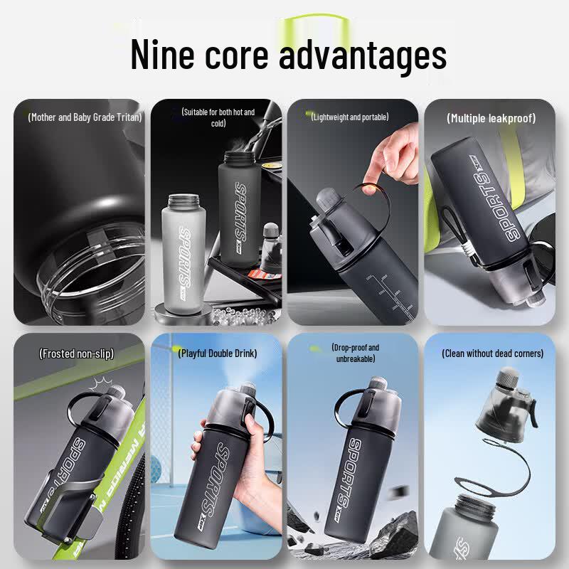 XTEP Atomizing Sports Water Bottle