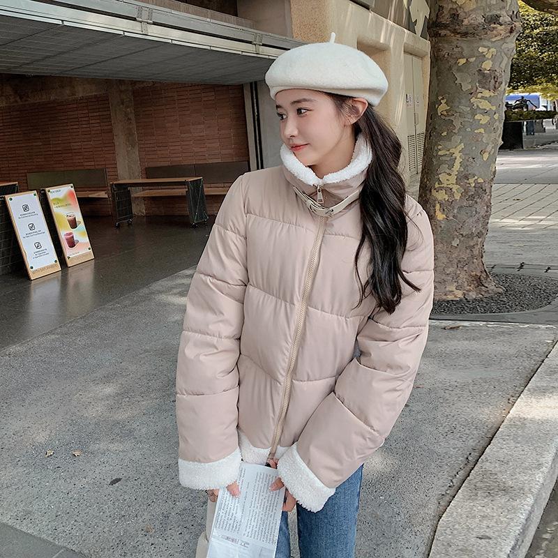 Cotton Clothes Women's 2025 Winter New Korean Version of Stand Collar Down Cotton Jacket Fashion Student Padded Jacket