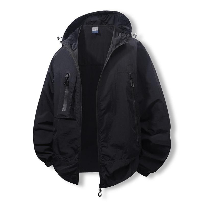 Sunscreen Clothes Men's Summer Thin Coat Light and New UV Outdoor Fishing Sunscreen Clothes Men's Quick Drying