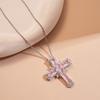 Rhinestone Cross Necklace Crystal Cross Pendant Vintage Cross Choker Chain  Women Gifts