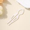 U-Shaped Hair Sticks Tortoiseshell Acrylic Anti-Slip Hairpin for Women Hair Stick Bun Comb Acetate Hair Clips Hair Accessories