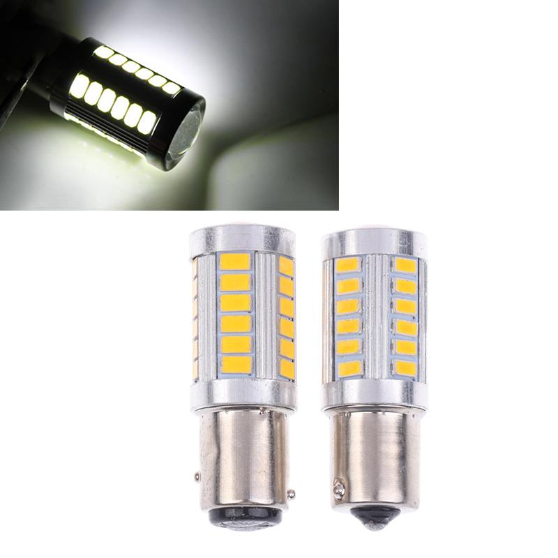 2 szt. 1156 1157 LED 5730 5630 33SMD T20 Żarówka LED do Samochodu Ciężarówki Atv Światło Kierunkowskazy Lampka Cofania DRL Żarówki