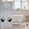 Glitter Eyes Shower Curtain Sparkle Lashes Glamour Decor Fashion Bathroom Linen180X230