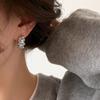 Personality Irregular Wavy Pleated Hoop Earrings for Women New Charm Gold Color Stainless Steel Dangle Jewelry Accessories Gift