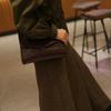 High Quality Crocodile Pattern Flip Cover Handbag Crossbody Shoulder Bag Luxury Leather Commuter Bag Urban Minimalist Style