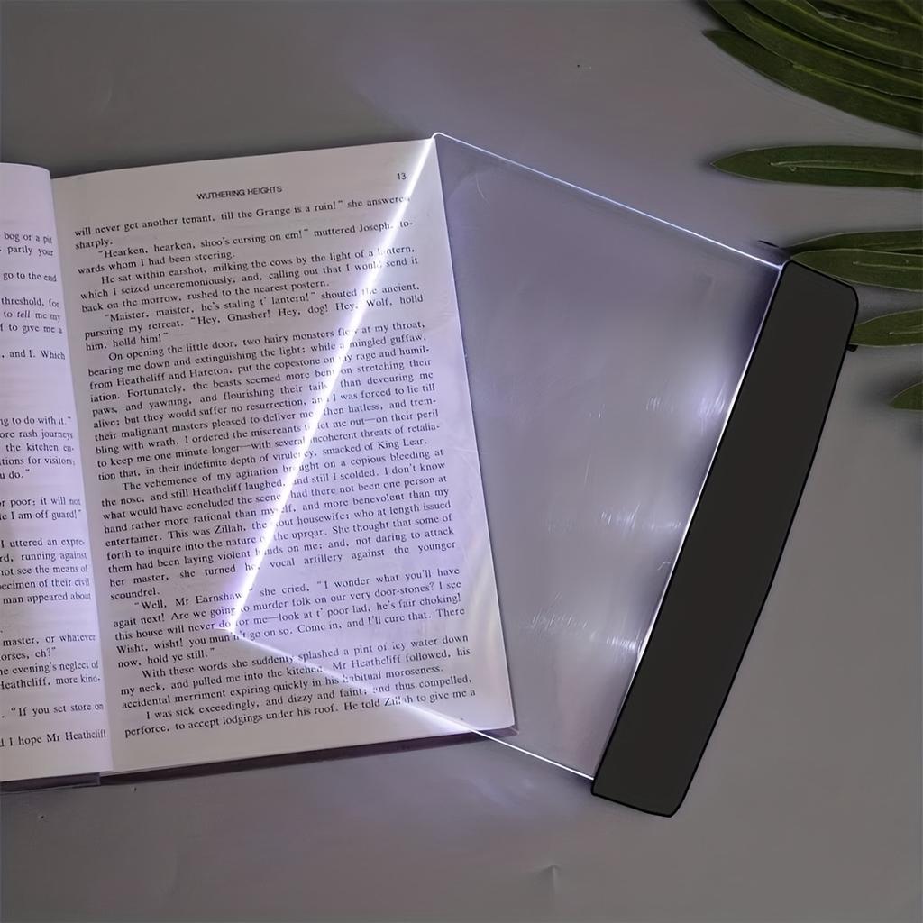 LED-Buchlicht zum Lesen im Bett, Flaches Lesezeichenlicht augenschonend, Tragbare Leselampe, Mini-Nachtlicht, Auto, Reisen, Geschenke