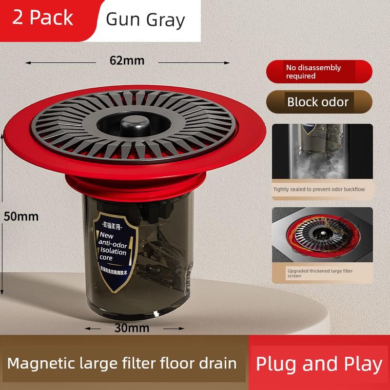 Floor Drain Deodorizer, Anti-Odor Device for Sewer, Silicone Mat, Small Insect Cover, Universal Anti-Odor for Bathroom, Old-Style