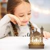 Wooden LED Lamp Ramadan Decoration Portable Eid Ramadan LED Night Light Table Ornament Ideal for