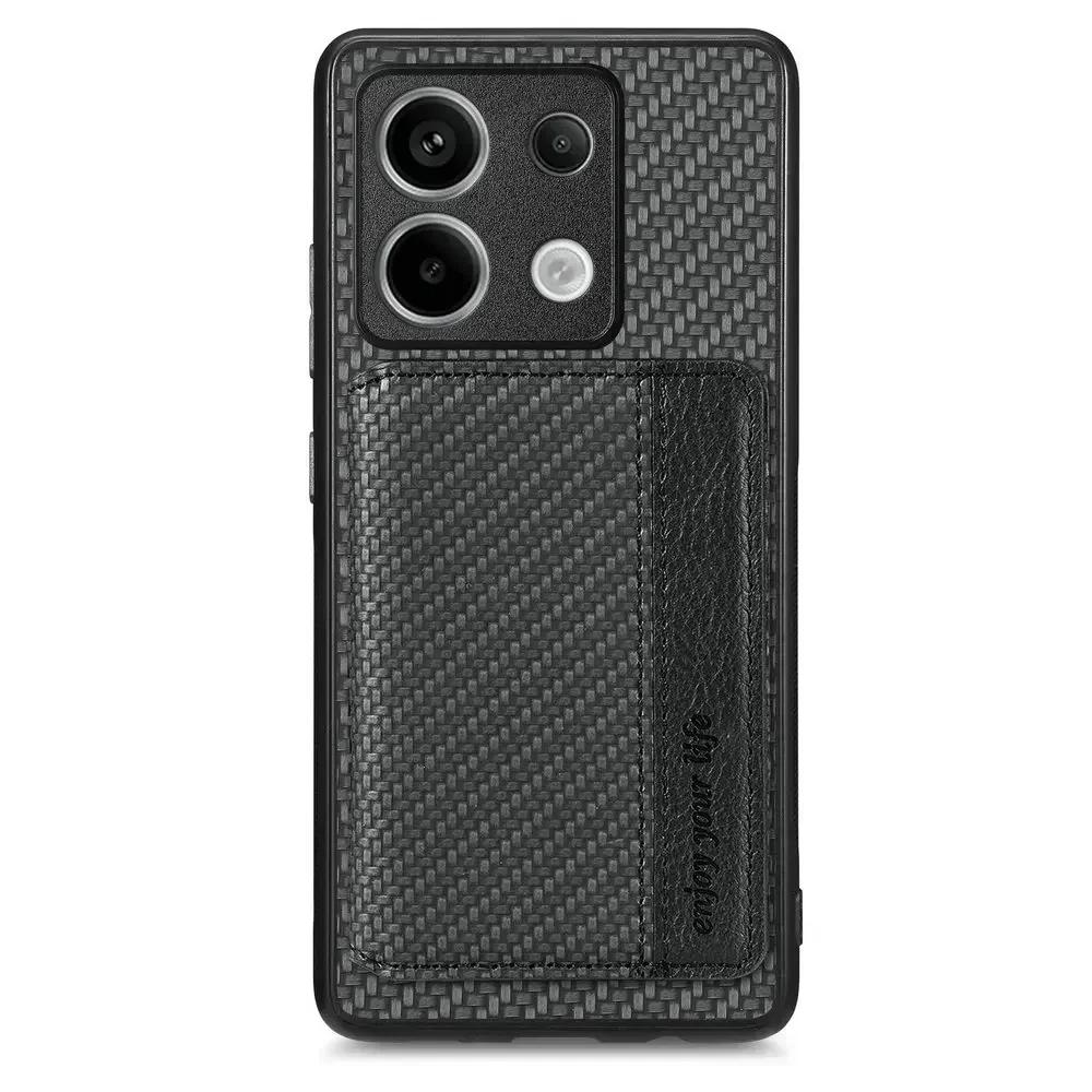 For Honor 400 Pro 400 Lite Carbon Fiber Wallet Card Holder Leather Cover for Huawei Honor400 Pro Magnetic Protection Phone Bags