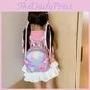 Fashionable Little Girls Backpack Adorable And Breathable Pu Ideal For School