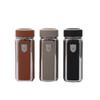 ZISIZ Silver-Lined Leather Texture Insulated Thermos Cup