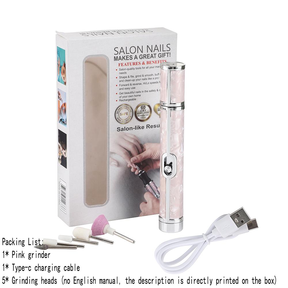 

Многофункциональный электрический инструмент для ухода за ногтями, небольшой портативный бытовой маникюрный станок, шлифовка ногтей, полировка, зарядка через USB