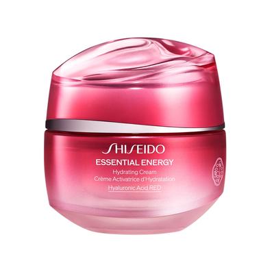 SHISEIDO Essential Energy Hydrating Cream, 50 g, cremige, feuchtigkeitsspendende Creme für trockene, feine Linien, Textur, offizieller Shiseido-Shop, Creme/Augen, blumig/zitrusartig