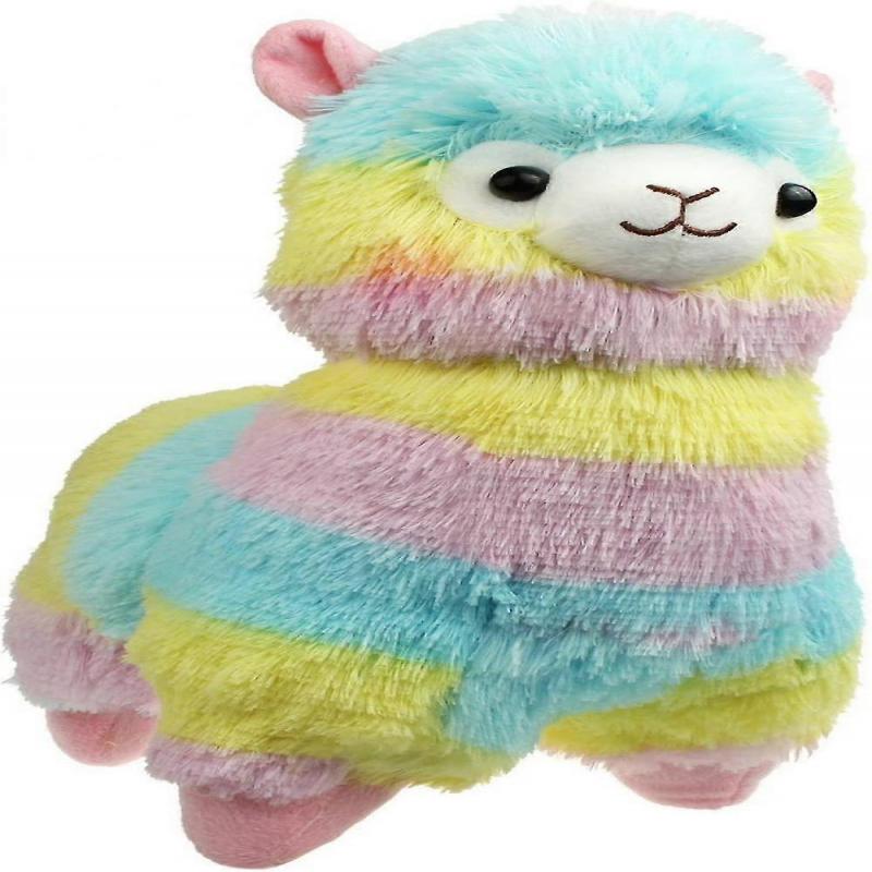 Cuddly Llama Rainbow Alpaca Doll 8 "soft Stuffed Animal Toy Day Wedding Anniversary