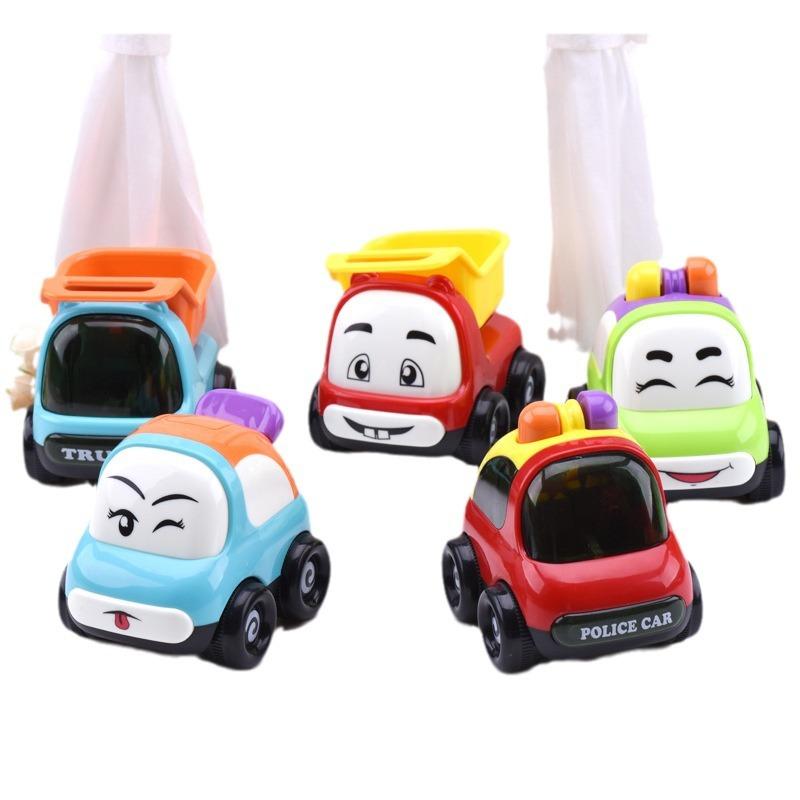 Baby Mini Toy Non-pull-back Car Construction Vehicle Toy Car Set Boys and Girls Drop-resistant Inertia Car Model