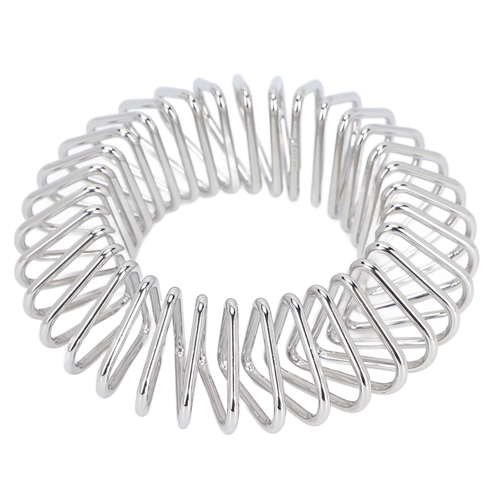 

Wrist Hand Scraping Ring Spring Model Grip Exercise Stainless Steel Meridians Relaxing Massager