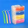 20Pc/Box L-Shaped Interdental Brushes Cleaning Soft-Bristled Orthodontic Toothpick Teeth Tooth Pick Toothbrush Oral Hygiene Care