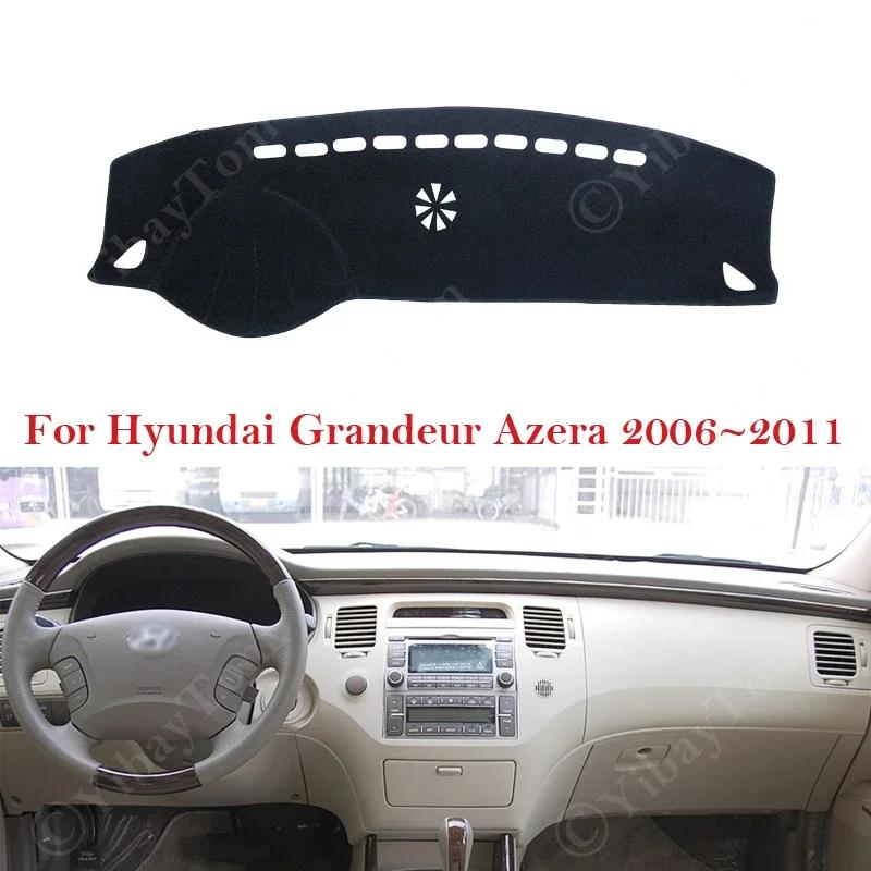 For Hyundai Grandeur Azera 2006 ~ 2011 Dashboard Cover Dash Board Mat Carpet Pad Sunshade Cushion Car Visor Accessories