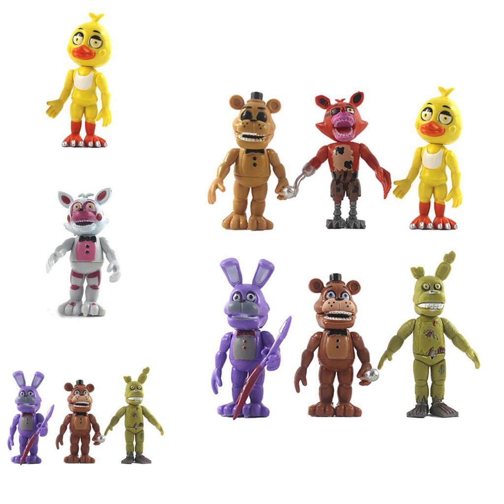 Captivating 6-piece Fnaf Five Nights At Freddy's Action Figures For Enthusiastic Fans