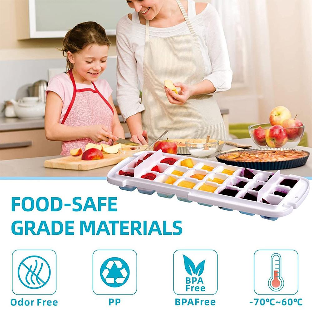 Ice Tray Ice Cube Mold with Lid Creative Ice Storage Box Square Ice Mold Ice Box