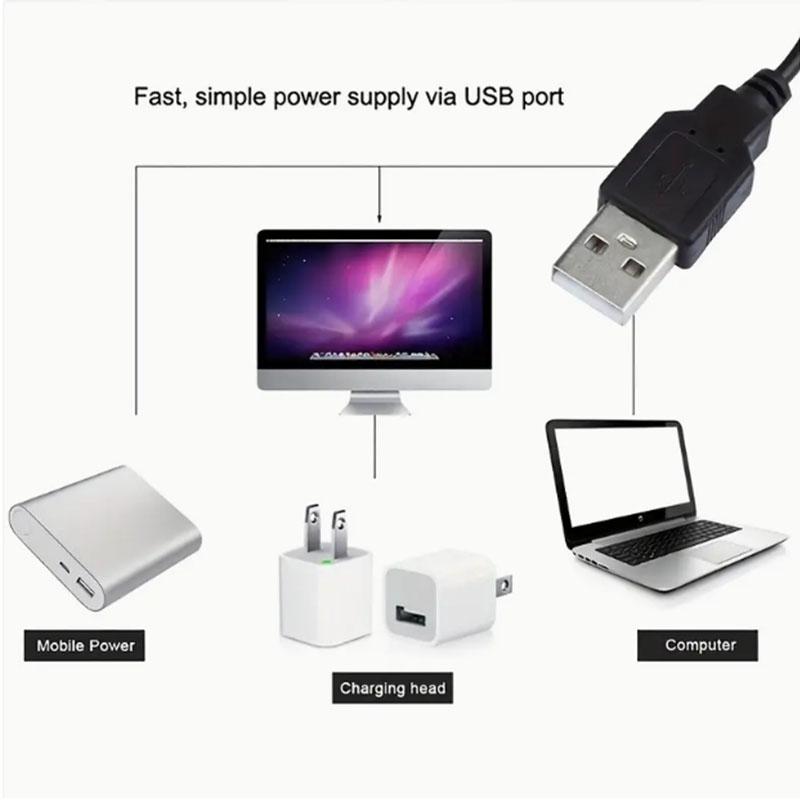 5V USB LED Strip Light in Multiple Colors - Flexible SMD 2835 Tape, Can Be Cut and Self-adhesive, Suitable for TV Backlight Cabinet Home Lighting