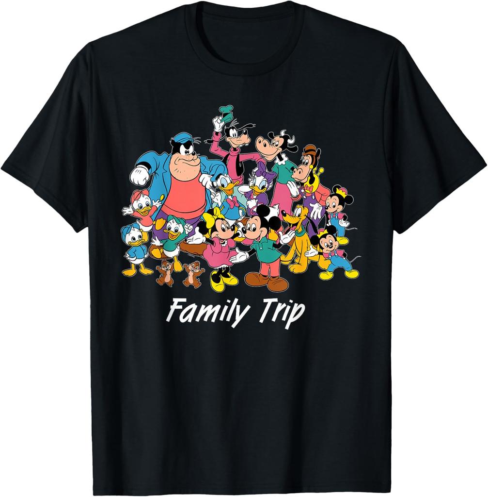 Fashion Casual Classic Characters Family Trip Matching Vacation T-Shirt Unisex