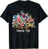 Fashion Casual Classic Characters Family Trip Matching Vacation T-Shirt Unisex