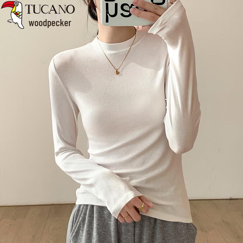 

Женский приталенный термотоп с высоким воротником и длинным рукавом S