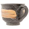 Marui Seito Shigaraki Ware Hechimon Mug, Large, Approx. 350ml Capacity, Rough Brush Finish, Round, 3-4450