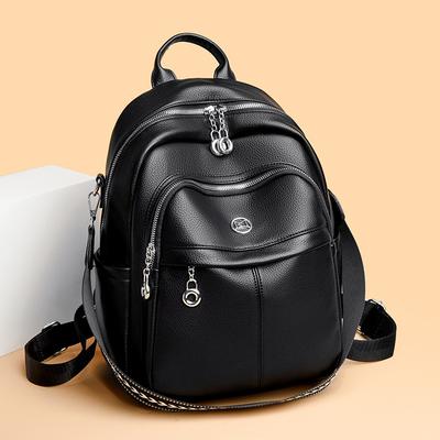 Batoh Nový Veľkokapacitný Mäkká Koža Ležérna Taška cez Rameno Módny Študentský Batoh