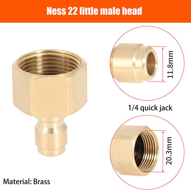 High Pressure Water Gun Water Pipe Quick Connector Car Washing Machine Water Outlet Accessories