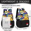 (D) Pokemon Pikachu Bag Shoulder Bag Student School Bag Computer Bag