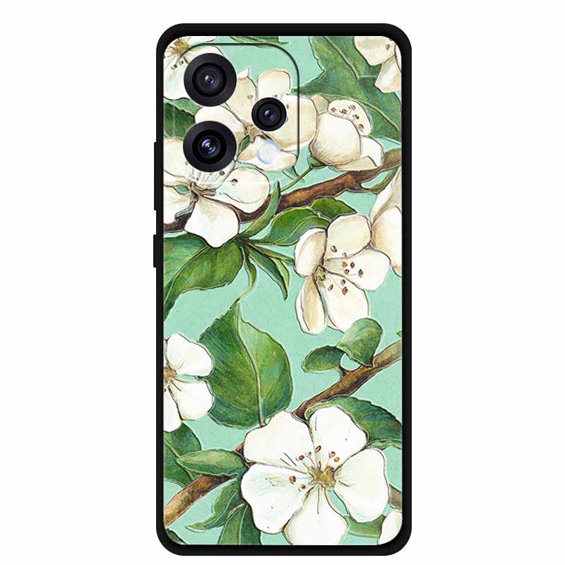 3D Emboss Case For Oppo Reno15 5G Phone Case Reno 15 Coque Flowers Silicone Soft Back Cover For Oppo Reno 15C 5G 2025 Case Funda