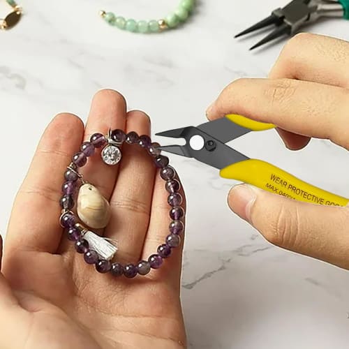 HOUSERAN Precision Nippers, 127mm Thin Blade, Plastic Model Tool, Thin Blade, Metal, Small Plastic Model, Easily Cuts Aluminum Wire, Copper Wire, Bras