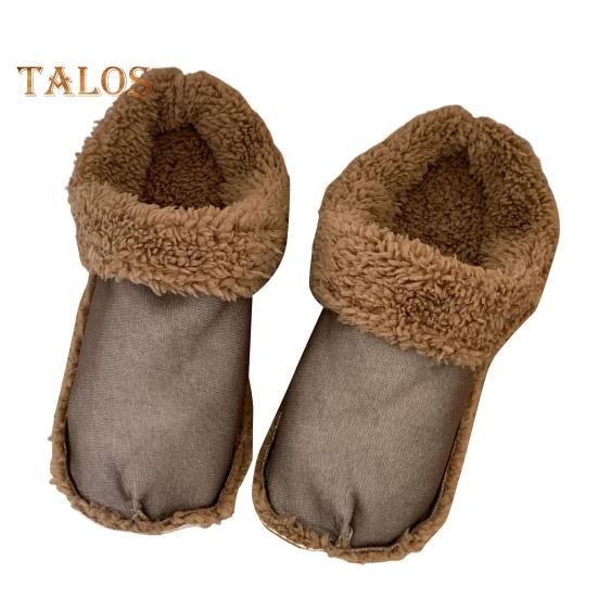 1 par plysj-innleggssåler for tresko Avtagbare, vaskbare tøfler-innleggssåler for ekstraordinær varmekomfort Kaldt vær Vintertresko-undertøy, tresko