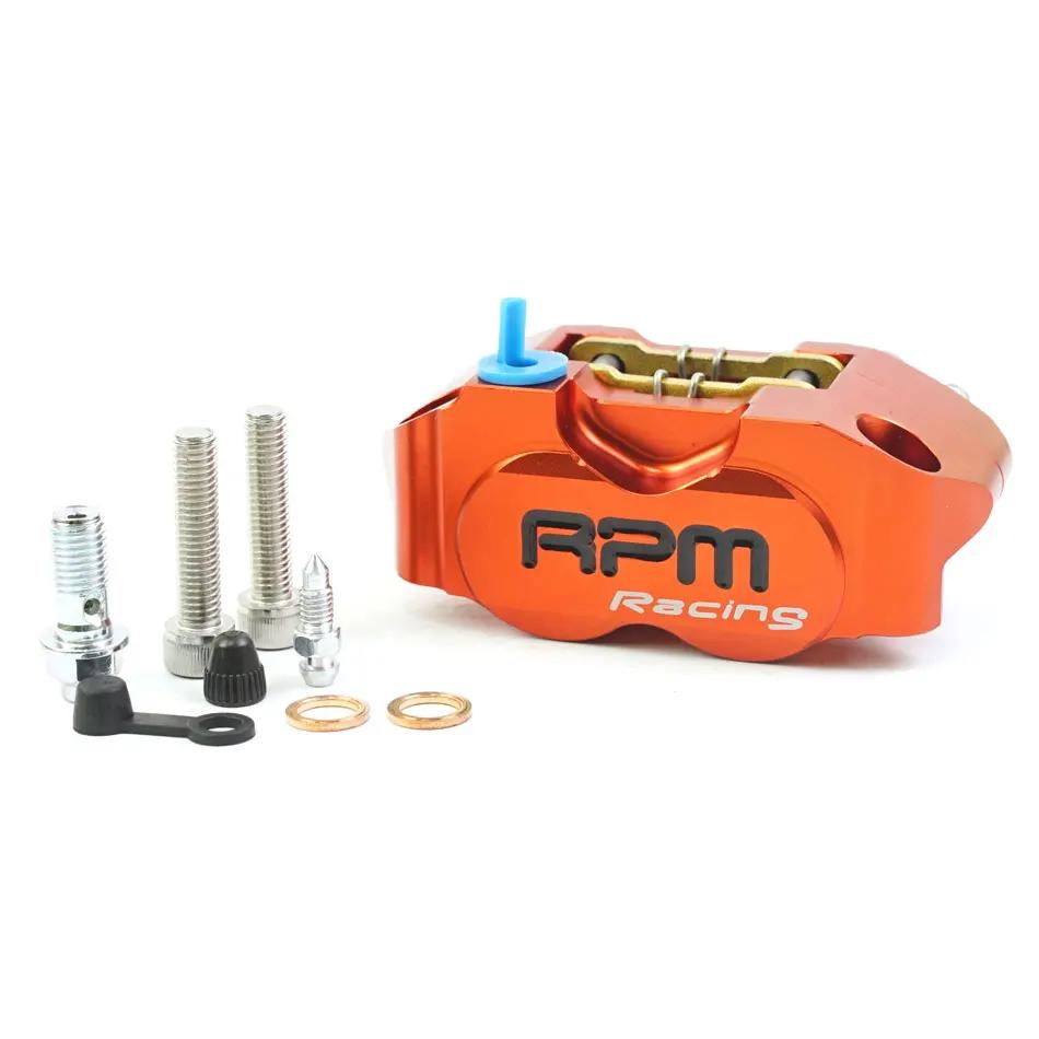 RPM Caliper Motorcycle Disc Rotor Brake Caliper 82mm Pitching Universal 200mm 220mm Disc Floating Rotor with Adapter Bracket