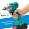 High Torque 350NM Electric Impact Wrench with LED Light for 18V Battery 1/4'' Brushless Electric Screwdriver